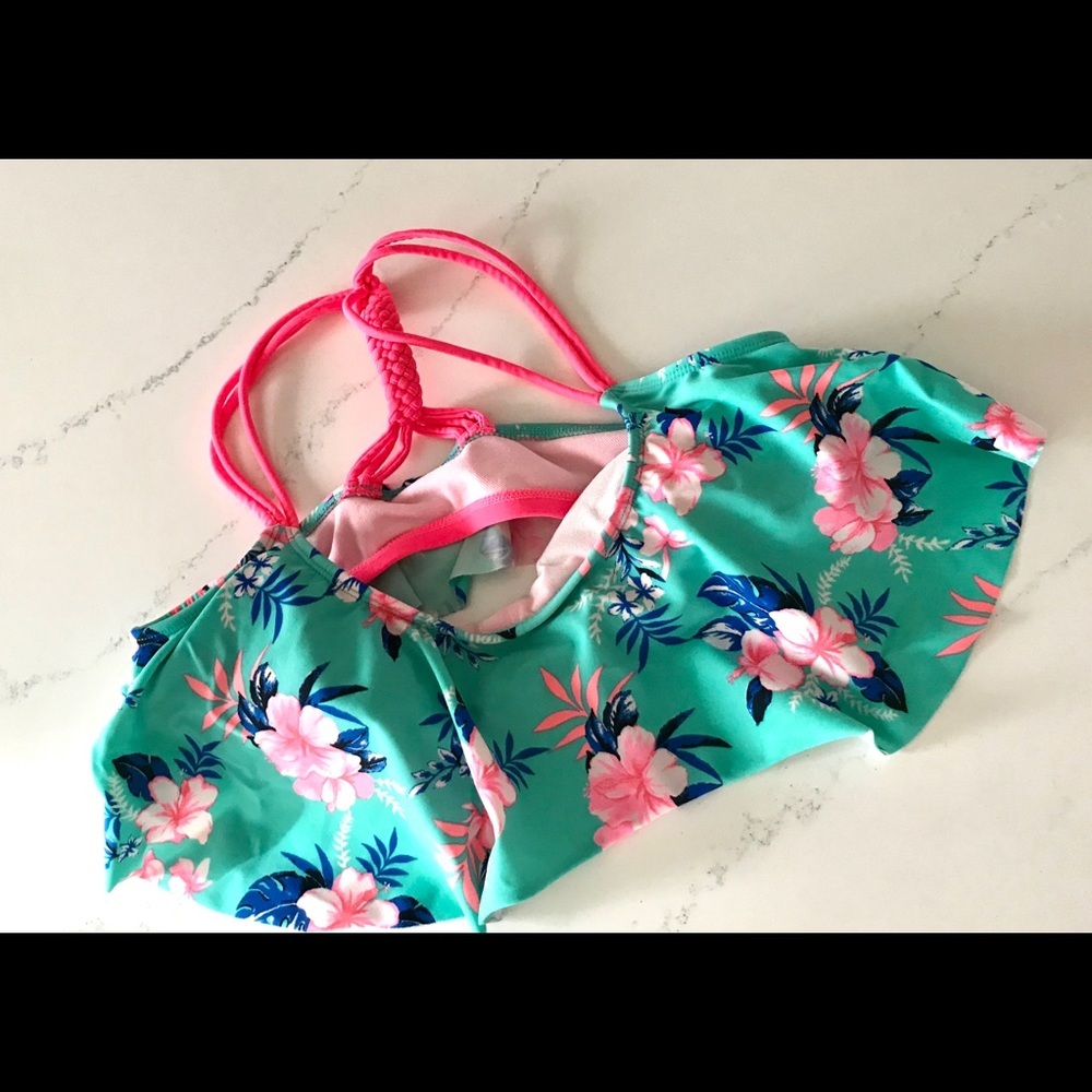 Joe Boxer floral tropical bikini top